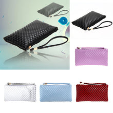 Women Lady Leather Clutch Wallet Plaid Candy Color Long PU Card Holder Women Purse Bag Casual Handbag Zipper Clutch Wallet 1STL ELY