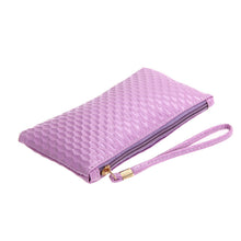 Women Lady Leather Clutch Wallet Plaid Candy Color Long PU Card Holder Women Purse Bag Casual Handbag Zipper Clutch Wallet 1STL ELY