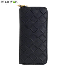 Women Lady PU Leather Clutch Wallet Long Card Holder Case Coin Purse Handbag Card Holder Carteira Feminino Sac Plaid Purse ELY