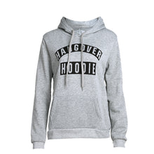 Women Letters Print Long Sleeve Pocket Hooded Sweatshirt Slim Fit Pullover Hoodies Sweatershirt Hoody Jumper Outerwear Top ELY