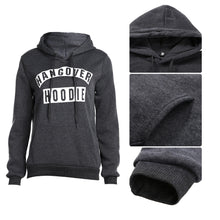 Women Letters Print Long Sleeve Pocket Hooded Sweatshirt Slim Fit Pullover Hoodies Sweatershirt Hoody Jumper Outerwear Top ELY