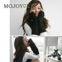 Women Long Arm Wristband Knitting Crochet Fingerless Wristlet Glove 1STL ELY