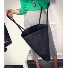 Women Matte Leather Shoulder Bags Shopping Bag Famous Designer Black Bags Medium Size Handbag Travel Shopping Tote Handbag ELY