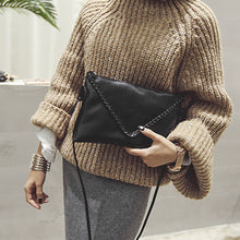 Women Messenger Bags Knitting Women Leather Handbags Ladies Small Cross Body Shoulder Bags Bolsas Sac A Main Women Clutches ELY