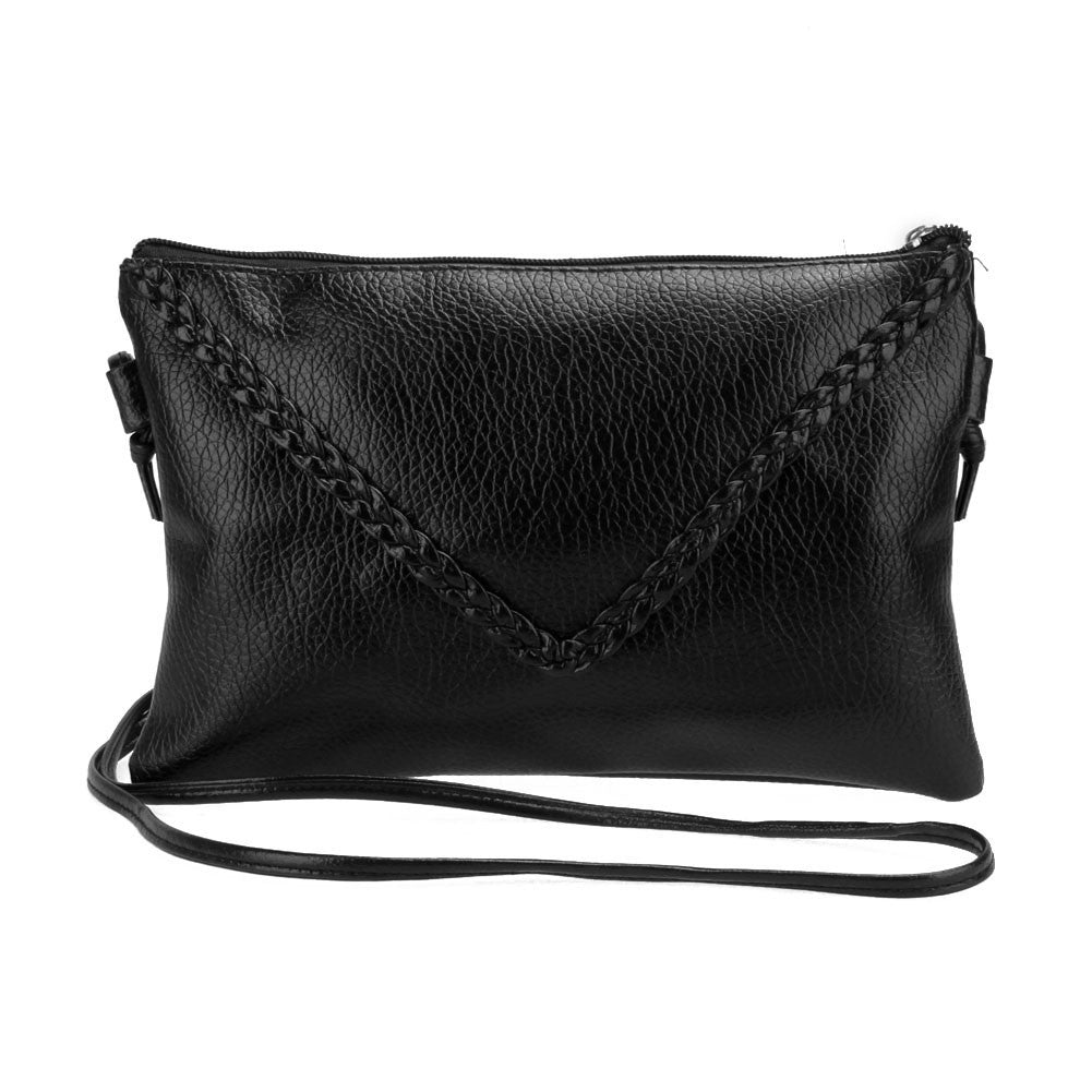 Women Messenger Bags Knitting Women Leather Handbags Ladies Small Cross Body Shoulder Bags Bolsas Sac A Main Women Clutches ELY