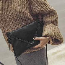 Women Messenger Bags Knitting Women Leather Handbags Ladies Small Cross Body Shoulder Bags Bolsas Sac A Main Women Clutches ELY