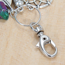 Women Natural Stone Turquoise Dreamcatcher Boho Keychain 1STL ELY