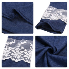 Women O-neck Sleeve Splicing Lace Long Sleeve T-shirt Tees Elegant Womens Lace Tops Casual Tee Shirt Femme camisetas mujer ELY