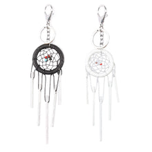 Women Opal Natural Stone Dream Catcher Charms Keychain Charming Tassel Shaped Keychain Jewelry Accessories Dream Catcher ELY
