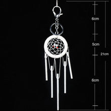 Women Opal Natural Stone Dream Catcher Charms Keychain Charming Tassel Shaped Keychain Jewelry Accessories Dream Catcher ELY