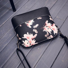 Women PU Leather Floral Print Handbag Shoulder Satchel Messenger Bags Clutch Small Travel Crossbody Bag Bolsa Feminina ELY