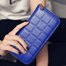 Women Quilted Long Wallet Leather Coin Purse PU Plaid Leather Purse Women Wallet With Coin Bag Clutch Holders 1STL ELY