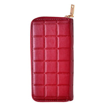 Women Quilted Long Wallet Leather Coin Purse PU Plaid Leather Purse Women Wallet With Coin Bag Clutch Holders 1STL ELY