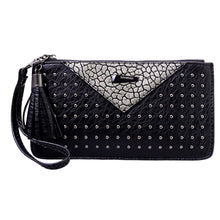 Women Rivet Wallet PU Leather Clutch Wallets Ladies Long Clutches Purse Bolsa Femininina Money Bag Purses Card Holder 1STL ELY