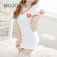 Women Sexy Adult Lingerie Seductive Nurse Cosplay Costume Babydoll Dress 1STL ELY