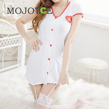 Women Sexy Adult Lingerie Seductive Nurse Cosplay Costume Babydoll Dress 1STL ELY