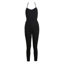 Women Sexy Jumpsuits Casual Rompers Backless Bind Spaghetti Strap Bodycon V-Neck Rompers Womens Jumpsuit Combinaison Femme ELY