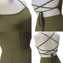 Women Sexy Jumpsuits Casual Rompers Backless Bind Spaghetti Strap Bodycon V-Neck Rompers Womens Jumpsuit Combinaison Femme ELY
