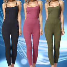Women Sexy Jumpsuits Casual Rompers Backless Bind Spaghetti Strap Bodycon V-Neck Rompers Womens Jumpsuit Combinaison Femme ELY