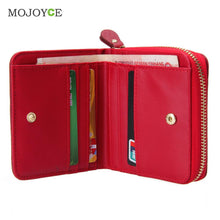 Women Short Wallets PU Leather Plaid Purses Nubuck Card Holder Women Wallets Zipper Clutch Matte Coin Purse Card Holder ELY