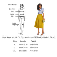 Women Stretch High Waist Skater Flared Pleated Swing Long Skirt 1STL ELY