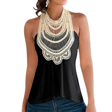 Women Lace Vest Top Sleeveless Casual Blouse Tank Shirt T-Shirt Tops 1STL ELY