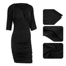 Women Short Sleeve Slim Bodycon Evening Party Mini Dress 1STL ELY