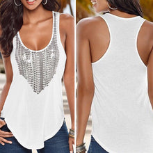 Women V Shape Black Dots Printed Sleeveless Loose Camisole Tank Tops Womens Sleeveless T Shirt Tee Vest Cami Loose plus-size ELY