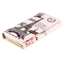 Women Wallet Long Smooth PU Leather Money Purse ID Credit Card Holder Coin Purses Clutch Money Bags Graffiti Embossed PU Holder ELY