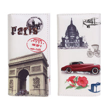 Women Wallet Long Smooth PU Leather Money Purse ID Credit Card Holder Coin Purses Clutch Money Bags Graffiti Embossed PU Holder ELY