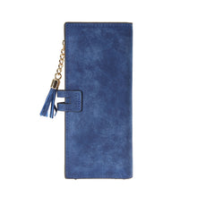 Women Wallets Matte PU Leather Lady Handbags Hasp Tassel Zipper Clutch Coin Purse Cards Holder Moneybags Woman Burse Wallet Bags ELY
