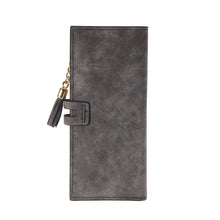 Women Wallets Matte PU Leather Lady Handbags Hasp Tassel Zipper Clutch Coin Purse Cards Holder Moneybags Woman Burse Wallet Bags ELY