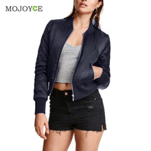 Women Warm Black Bomber Jacket Short Thin Padded Baseball Pilot Bomber Coat Outerwear Army Jacket Biker Coat Women Basic Coats ELY