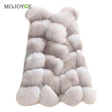 Women Warm Outwear Slim Vest Faux Fox Fur Waistcoat Jacket Coat 1STL ELY
