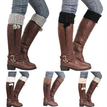 Women Crochet Knitted Stocking Footless Leg Warmers Boot 5 Colors Boot Cover Elastic Thigh High Cuffs Leg Warmers ELY