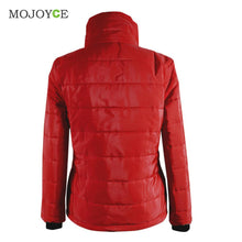 Women Parkas Long Sleeve Cotton-padded Irregular Belt Jacket Coats 1STL ELY