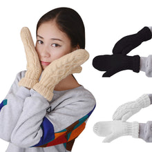 Women Warm Knit Gloves Warmer Mittens Finger Gloves Knitted Twist Gloves Mittens Women's Accessories Chirstmas Gift ELY