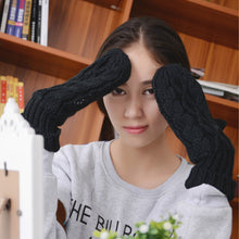 Women Warm Knit Gloves Warmer Mittens Finger Gloves Knitted Twist Gloves Mittens Women's Accessories Chirstmas Gift ELY