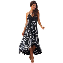 Womens Party Dress Boho Beach Long Dresses Spaghetti Strap Striped Style Casual Beach Sundress 1STL ELY