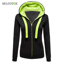 Womens Plain Hooded Jumper Jacket Fleece Long Sleeves Zip Top Warm Hoodie Sweatshirt Hooded Jacket Coat Clothing ELY
