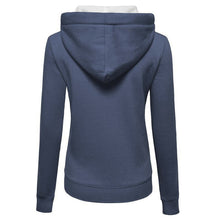 Womens Plain Hooded Jumper Jacket Fleece Long Sleeves Zip Top Warm Hoodie Sweatshirt Hooded Jacket Coat Clothing ELY