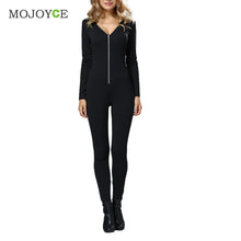 Womens Tight Bodysuit Club Rompers Bodycon Hooded Long Sleeve Jumpsuit Playsuit Bodycon Jumpsuit Combinaison Femme Rompers Women ELY
