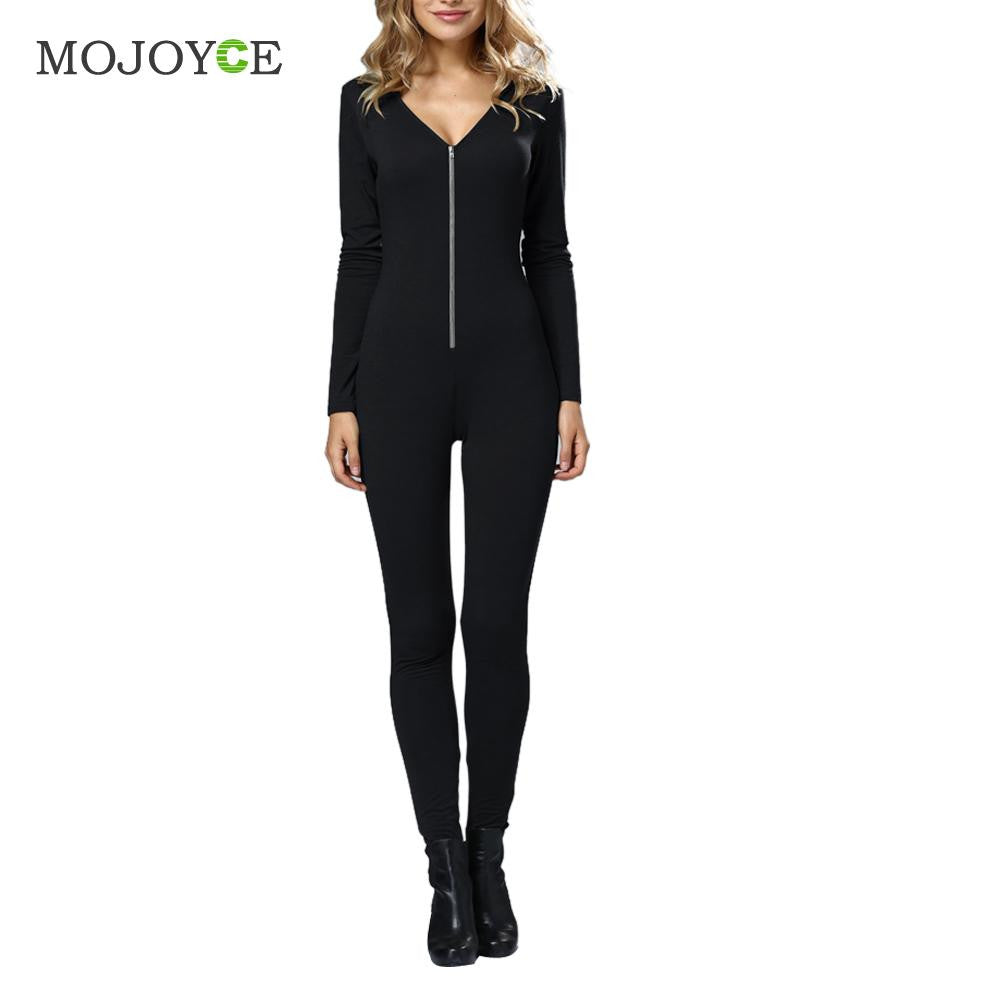Womens Tight Bodysuit Club Rompers Bodycon Hooded Long Sleeve Jumpsuit Playsuit Bodycon Jumpsuit Combinaison Femme Rompers Women ELY