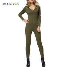 Womens Tight Bodysuit Club Rompers Bodycon Hooded Long Sleeve Jumpsuit Playsuit Bodycon Jumpsuit Combinaison Femme Rompers Women ELY