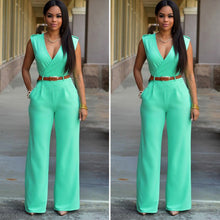 Womens V neck Bandage Bodycon Jumpsuit Romper Trousers Clubwear 1STL ELY