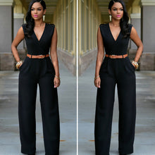 Womens V neck Bandage Bodycon Jumpsuit Romper Trousers Clubwear 1STL ELY