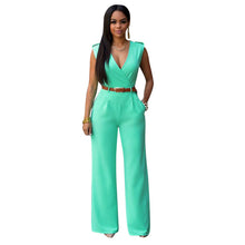 Womens V neck Bandage Bodycon Jumpsuit Romper Trousers Clubwear 1STL ELY
