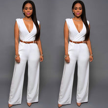 Womens V neck Bandage Bodycon Jumpsuit Romper Trousers Clubwear 1STL ELY