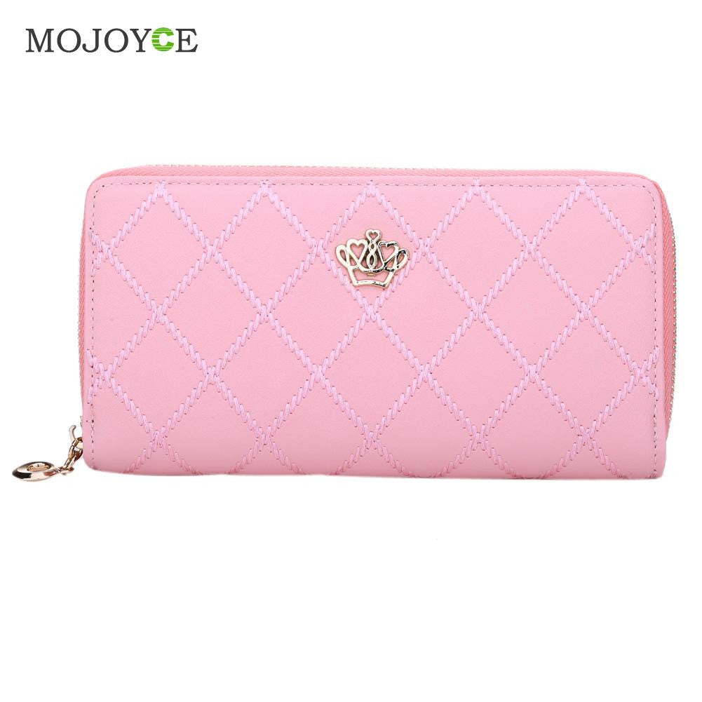 Womens Wallets and Purses Leather Wallet Long Card Holder Zipper Case Purse Handbag Wallet Women Luxury Brand Carteira Feminina ELY