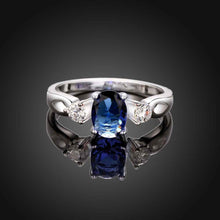 aliexpress silver rings insets gem opal ruby jewelry FSPR 6 ELY